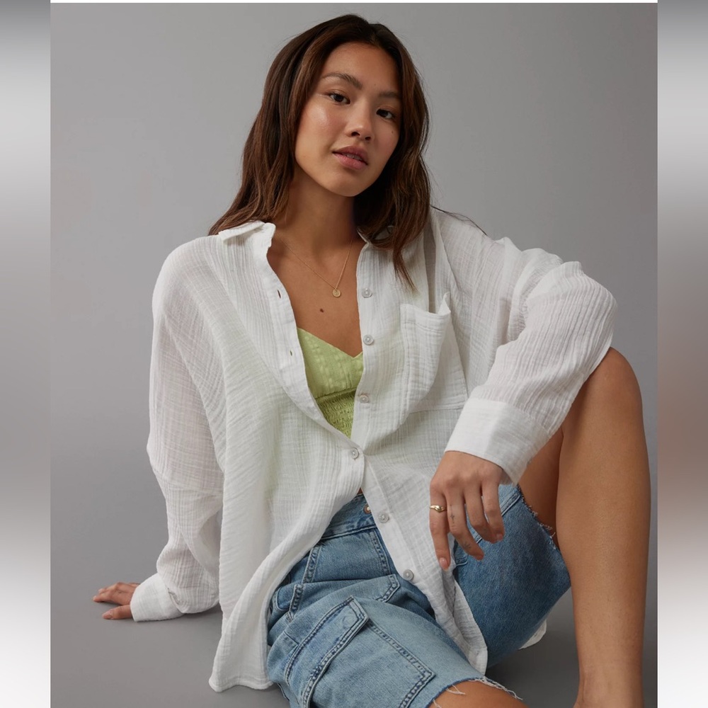 NWT ✨AE GO BIG Oversized Shirt✨